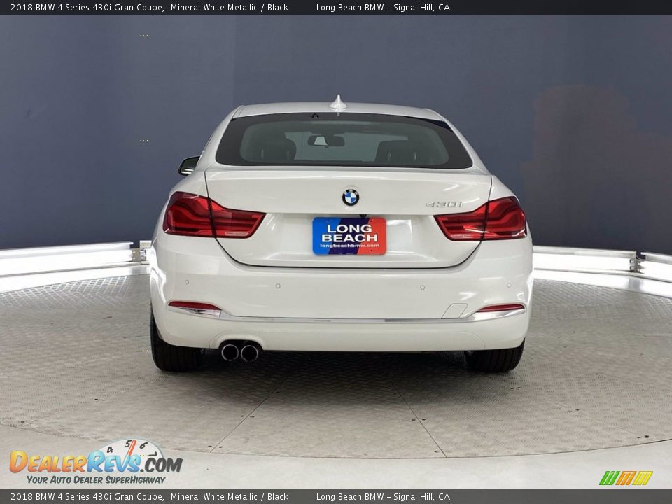 2018 BMW 4 Series 430i Gran Coupe Mineral White Metallic / Black Photo #4