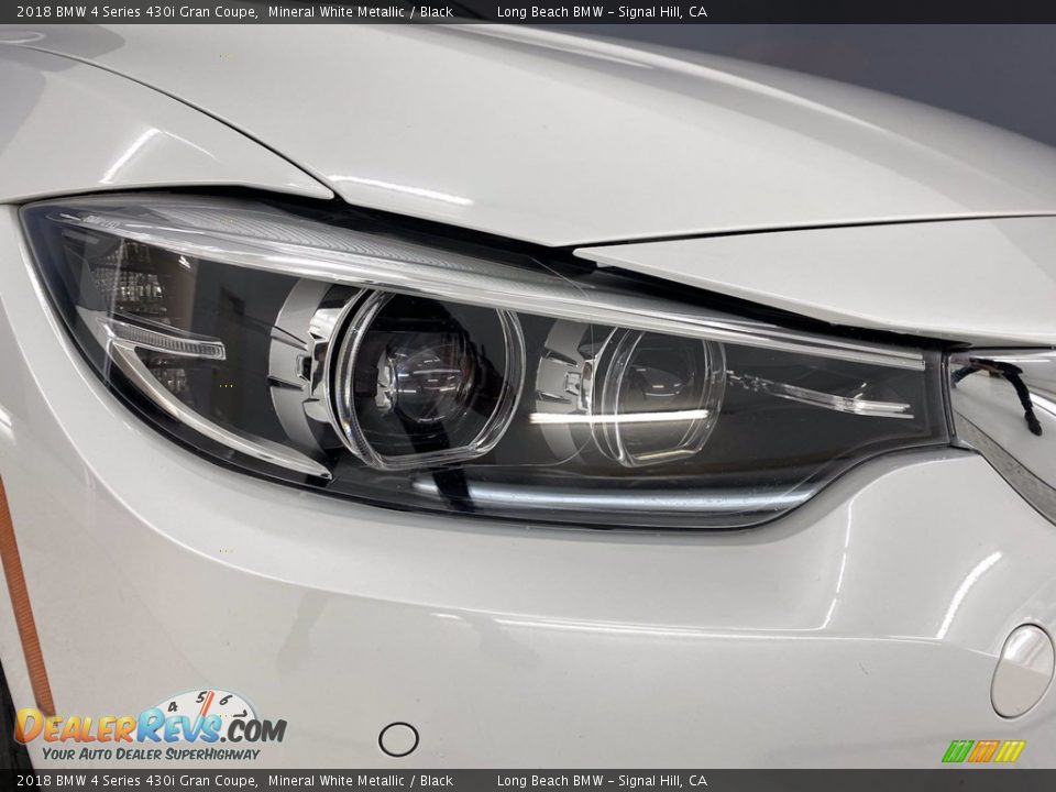 2018 BMW 4 Series 430i Gran Coupe Mineral White Metallic / Black Photo #7