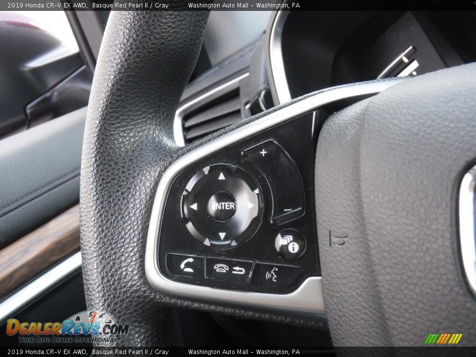 2019 Honda CR-V EX AWD Basque Red Pearl II / Gray Photo #22