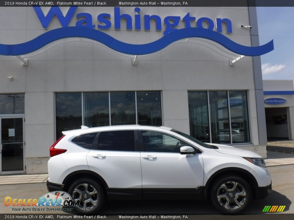 2019 Honda CR-V EX AWD Platinum White Pearl / Black Photo #2