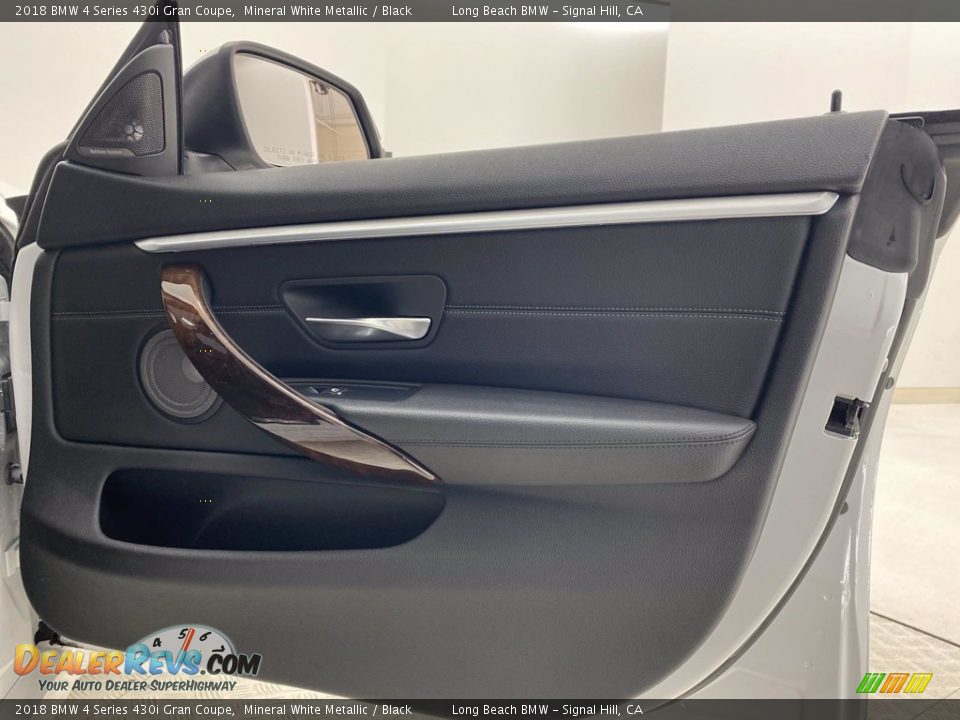 2018 BMW 4 Series 430i Gran Coupe Mineral White Metallic / Black Photo #32