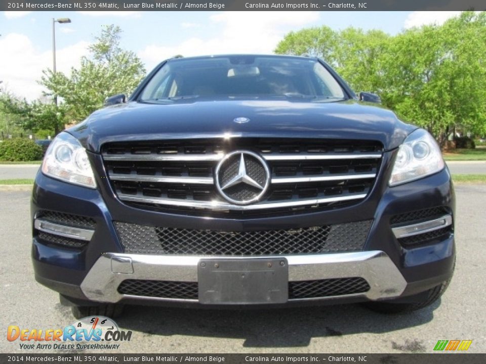 2014 Mercedes-Benz ML 350 4Matic Lunar Blue Metallic / Almond Beige Photo #4