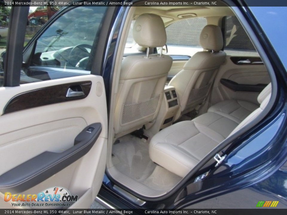 2014 Mercedes-Benz ML 350 4Matic Lunar Blue Metallic / Almond Beige Photo #19