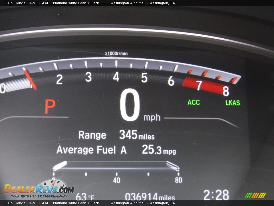 2019 Honda CR-V EX AWD Platinum White Pearl / Black Photo #32