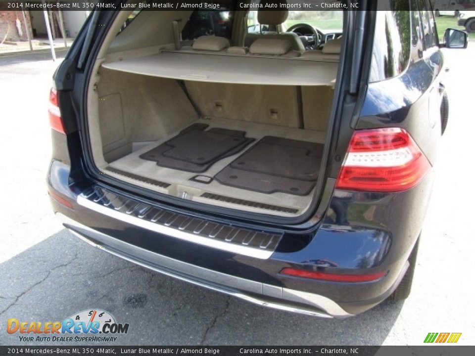 2014 Mercedes-Benz ML 350 4Matic Lunar Blue Metallic / Almond Beige Photo #20