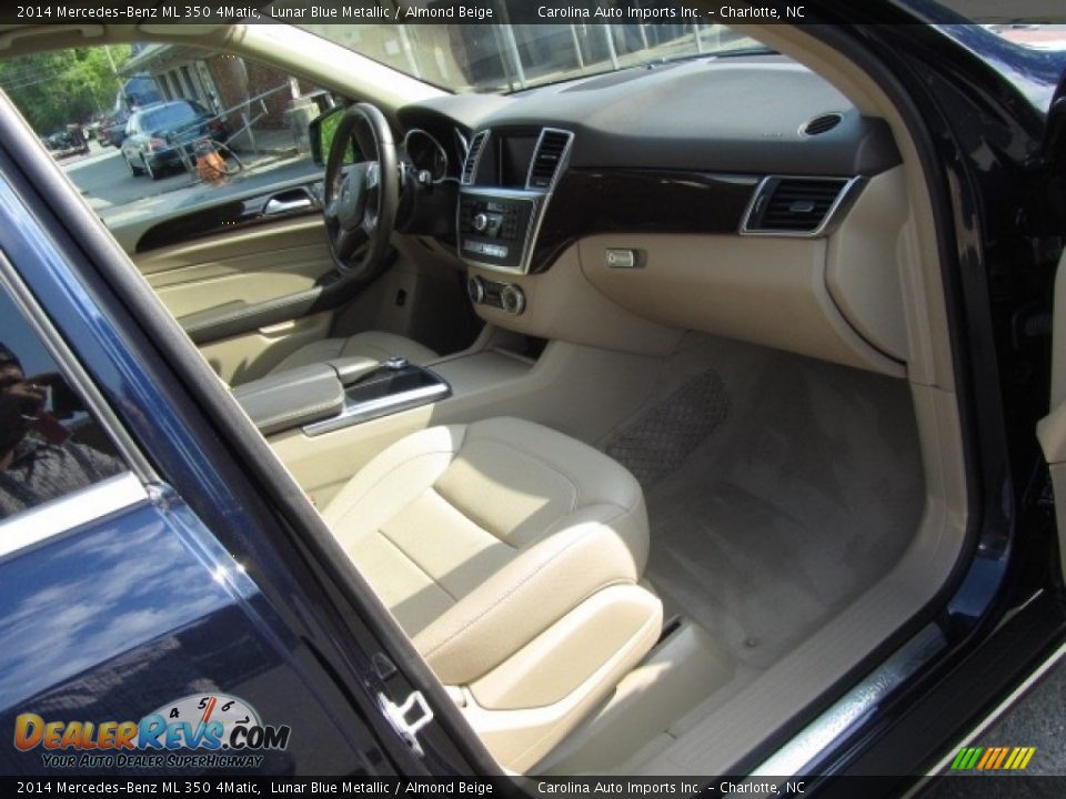 2014 Mercedes-Benz ML 350 4Matic Lunar Blue Metallic / Almond Beige Photo #21