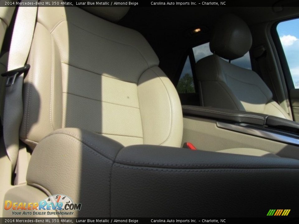 2014 Mercedes-Benz ML 350 4Matic Lunar Blue Metallic / Almond Beige Photo #22