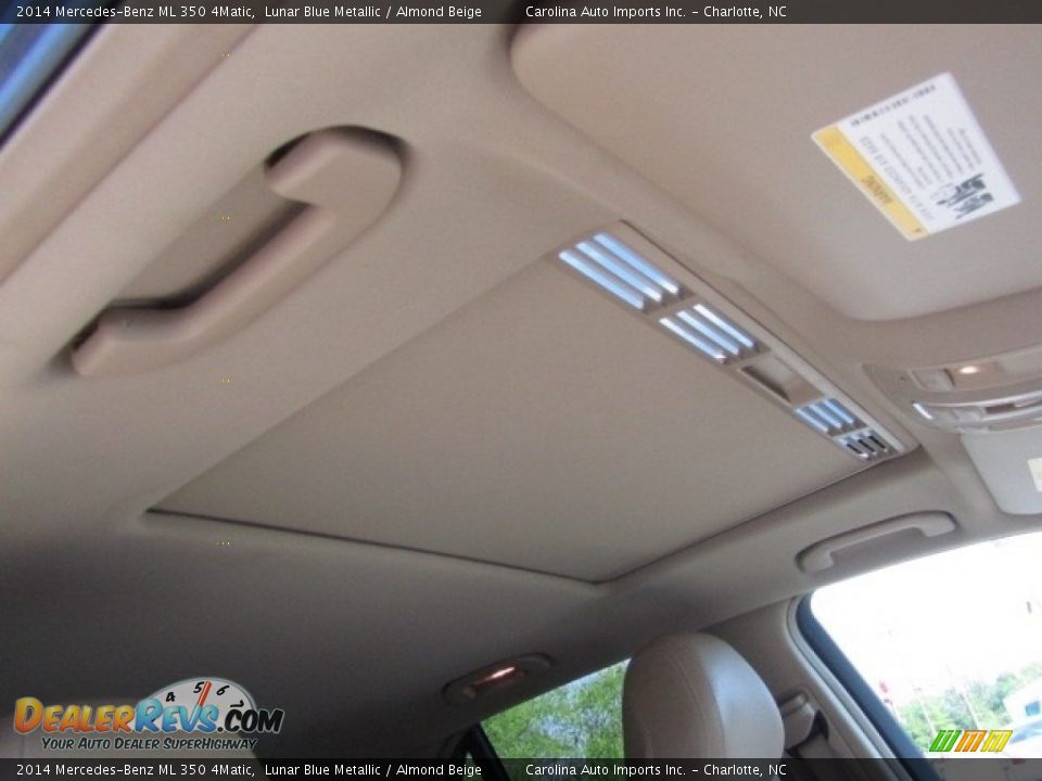 2014 Mercedes-Benz ML 350 4Matic Lunar Blue Metallic / Almond Beige Photo #23