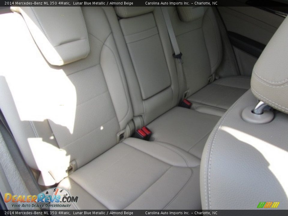 2014 Mercedes-Benz ML 350 4Matic Lunar Blue Metallic / Almond Beige Photo #24