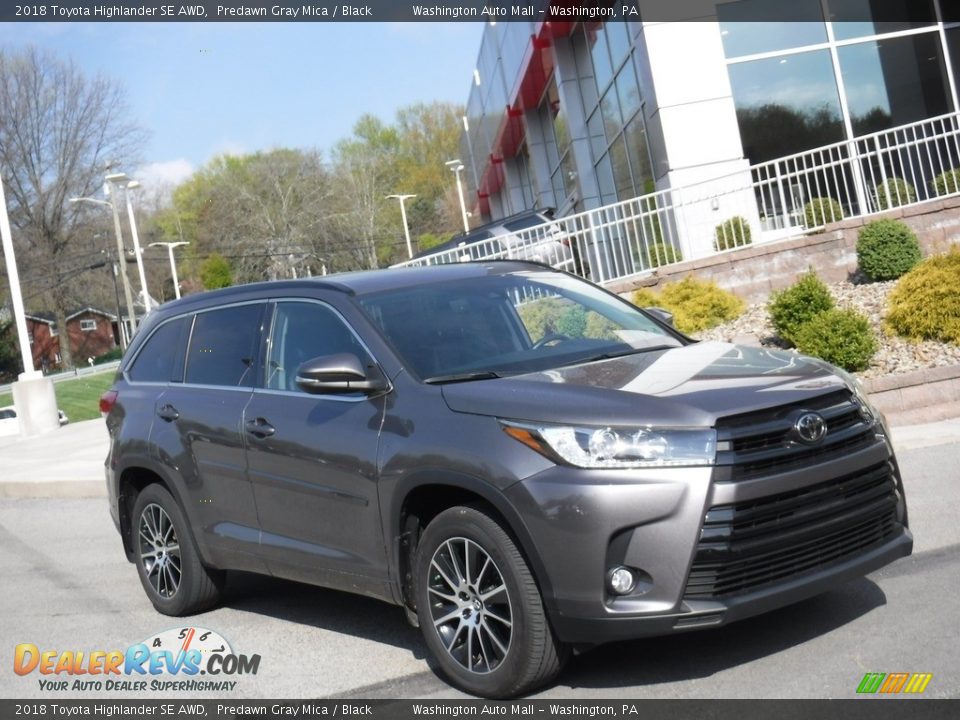 2018 Toyota Highlander SE AWD Predawn Gray Mica / Black Photo #1