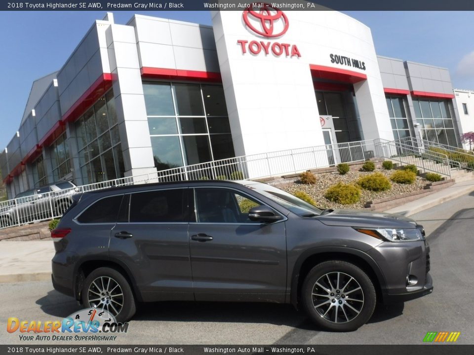 2018 Toyota Highlander SE AWD Predawn Gray Mica / Black Photo #2