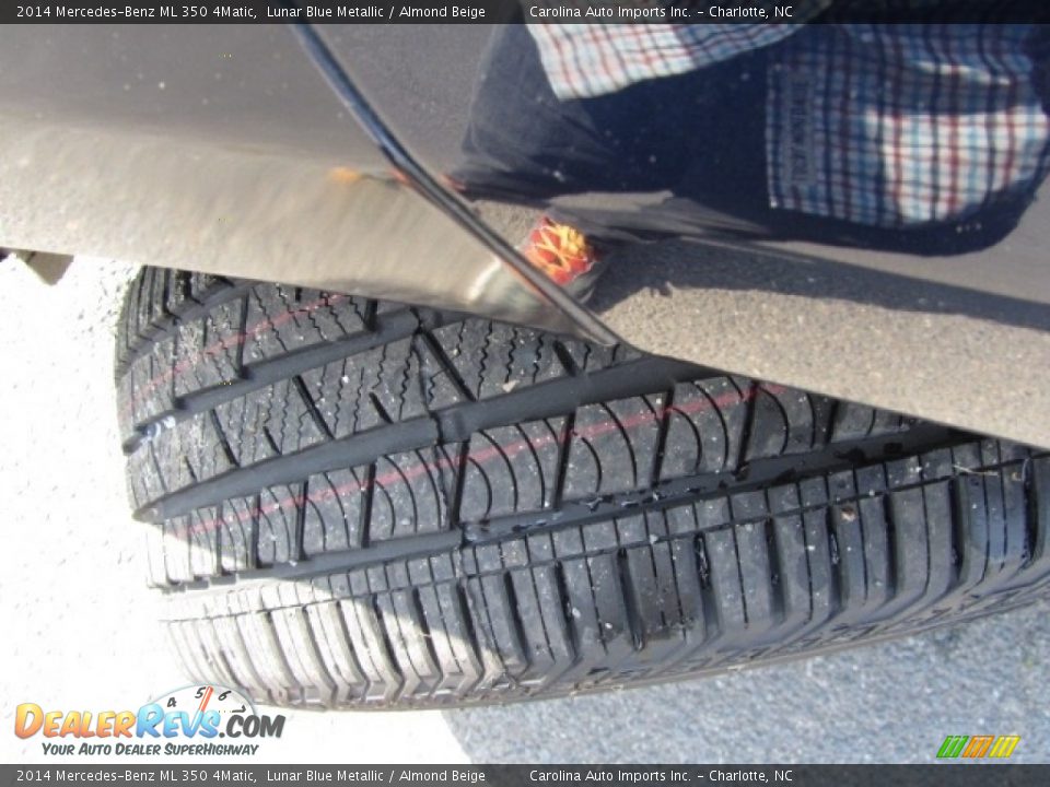 2014 Mercedes-Benz ML 350 4Matic Lunar Blue Metallic / Almond Beige Photo #27