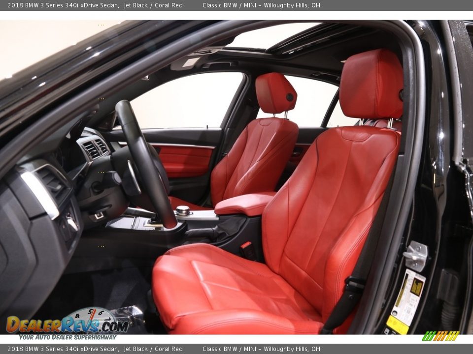 Coral Red Interior - 2018 BMW 3 Series 340i xDrive Sedan Photo #5