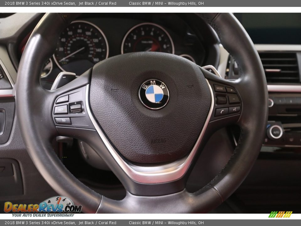 2018 BMW 3 Series 340i xDrive Sedan Steering Wheel Photo #7