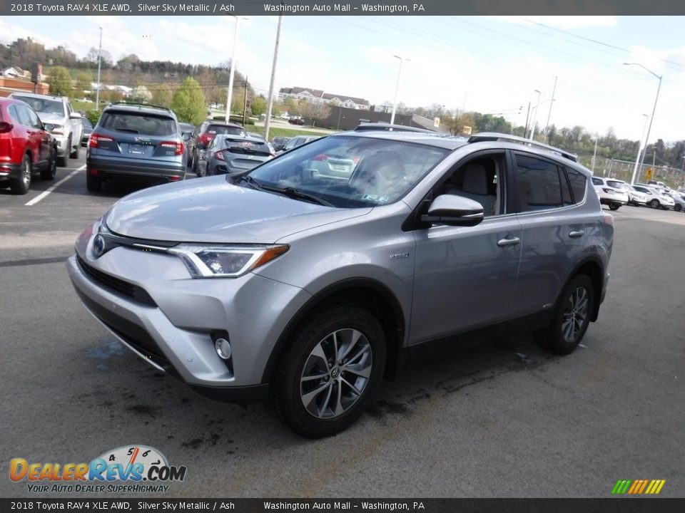 2018 Toyota RAV4 XLE AWD Silver Sky Metallic / Ash Photo #6