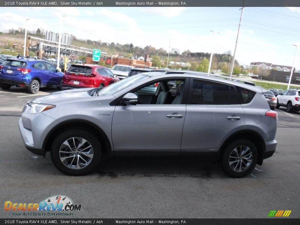 2018 Toyota RAV4 XLE AWD Silver Sky Metallic / Ash Photo #7