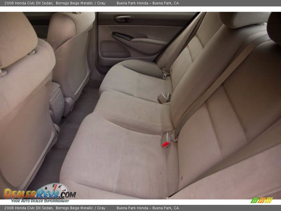 Rear Seat of 2008 Honda Civic DX Sedan Photo #8