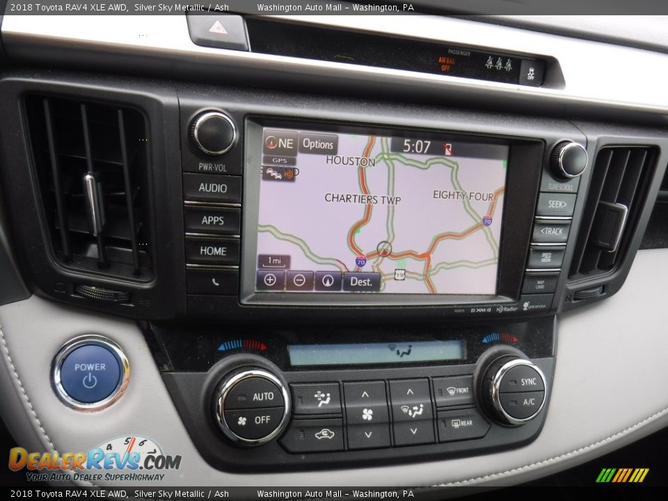 2018 Toyota RAV4 XLE AWD Silver Sky Metallic / Ash Photo #20