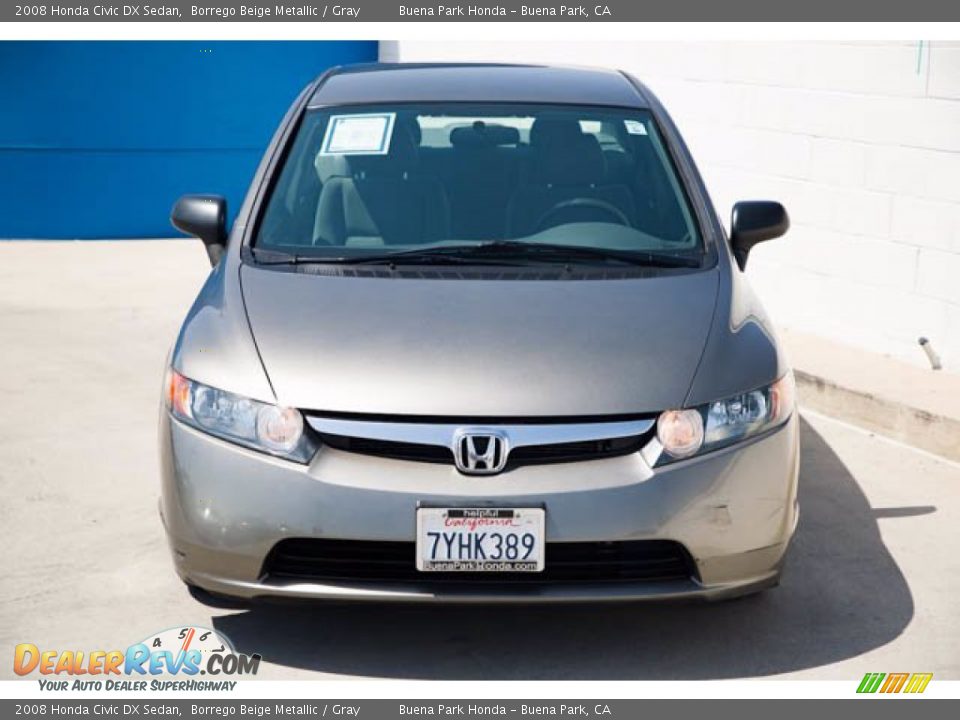2008 Honda Civic DX Sedan Borrego Beige Metallic / Gray Photo #11