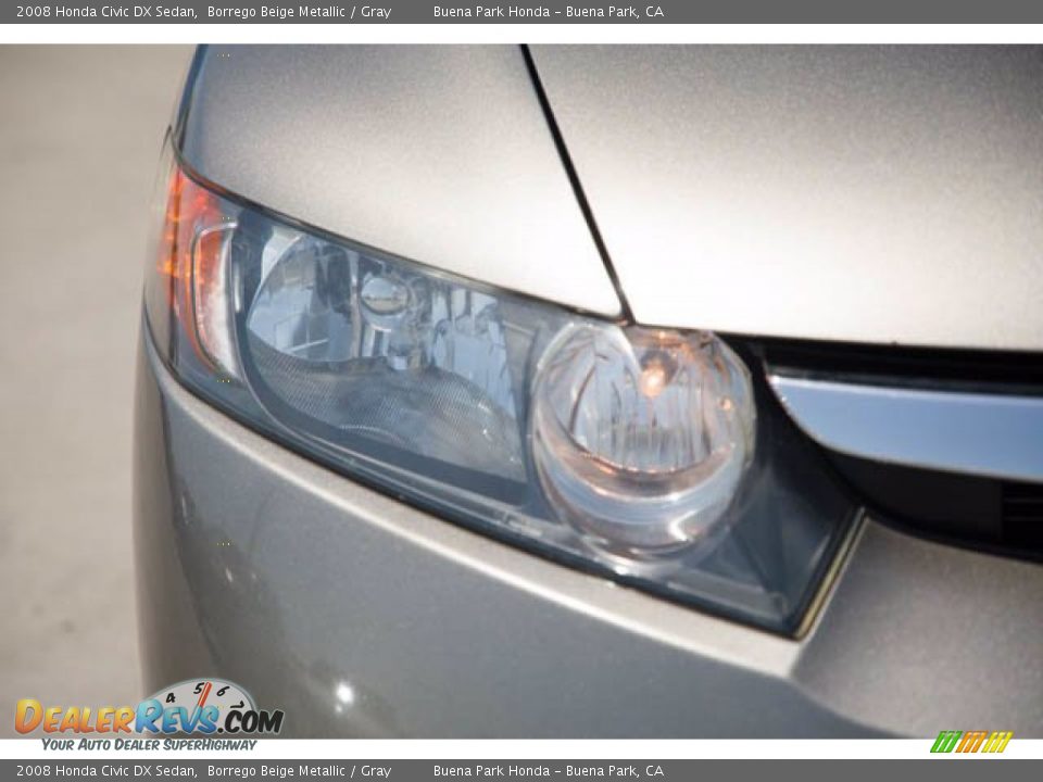 2008 Honda Civic DX Sedan Borrego Beige Metallic / Gray Photo #12