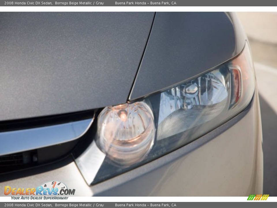 2008 Honda Civic DX Sedan Borrego Beige Metallic / Gray Photo #13