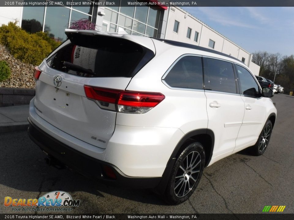 2018 Toyota Highlander SE AWD Blizzard White Pearl / Black Photo #19