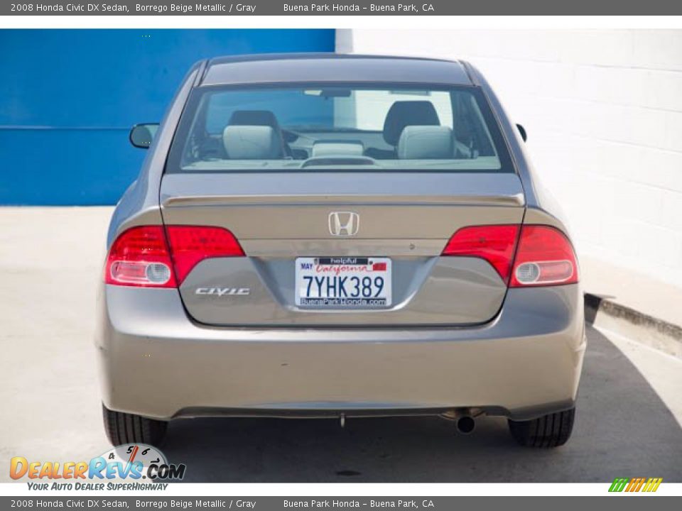 2008 Honda Civic DX Sedan Borrego Beige Metallic / Gray Photo #15