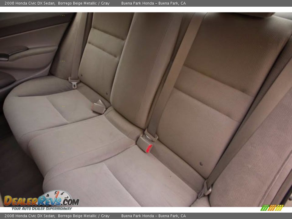 Rear Seat of 2008 Honda Civic DX Sedan Photo #23