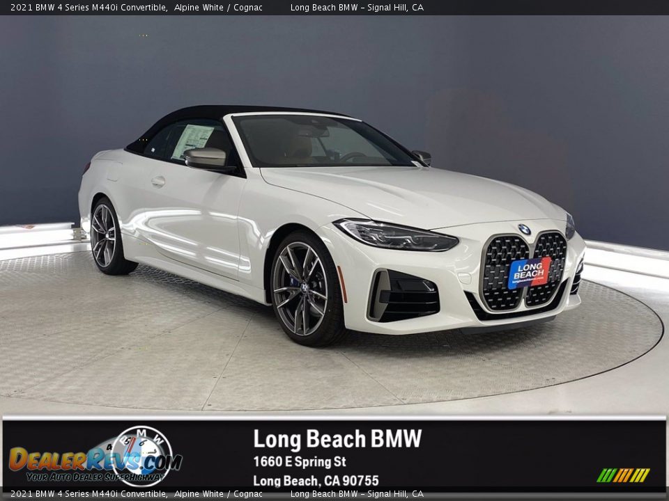 2021 BMW 4 Series M440i Convertible Alpine White / Cognac Photo #1