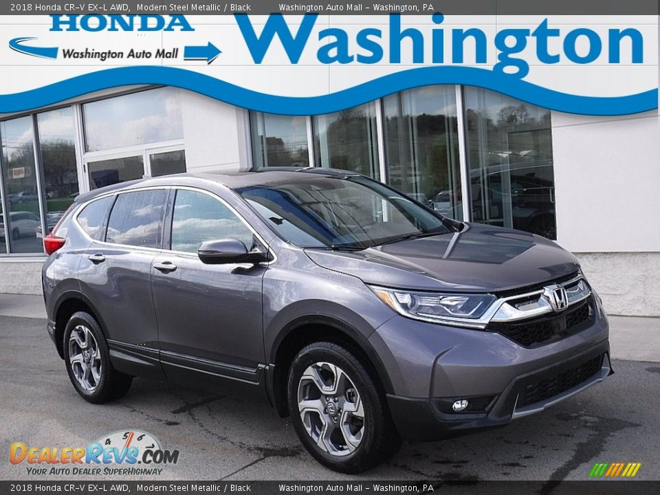 2018 Honda CR-V EX-L AWD Modern Steel Metallic / Black Photo #1