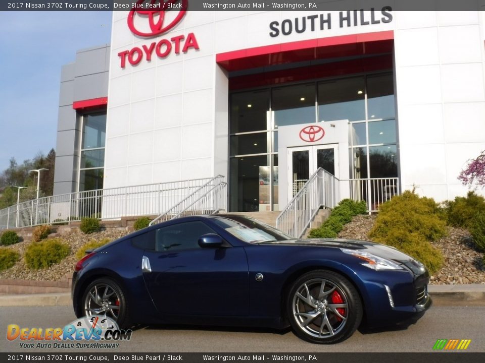2017 Nissan 370Z Touring Coupe Deep Blue Pearl / Black Photo #2