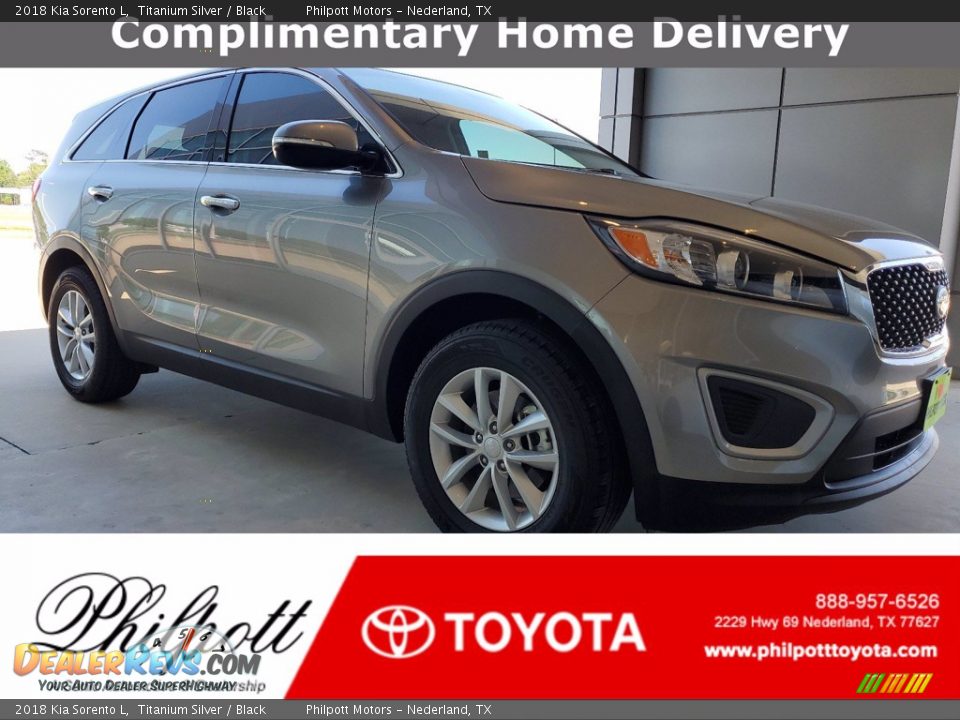 2018 Kia Sorento L Titanium Silver / Black Photo #1