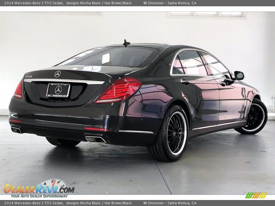 2014 Mercedes-Benz S 550 Sedan designo Mocha Black / Nut Brown/Black Photo #13