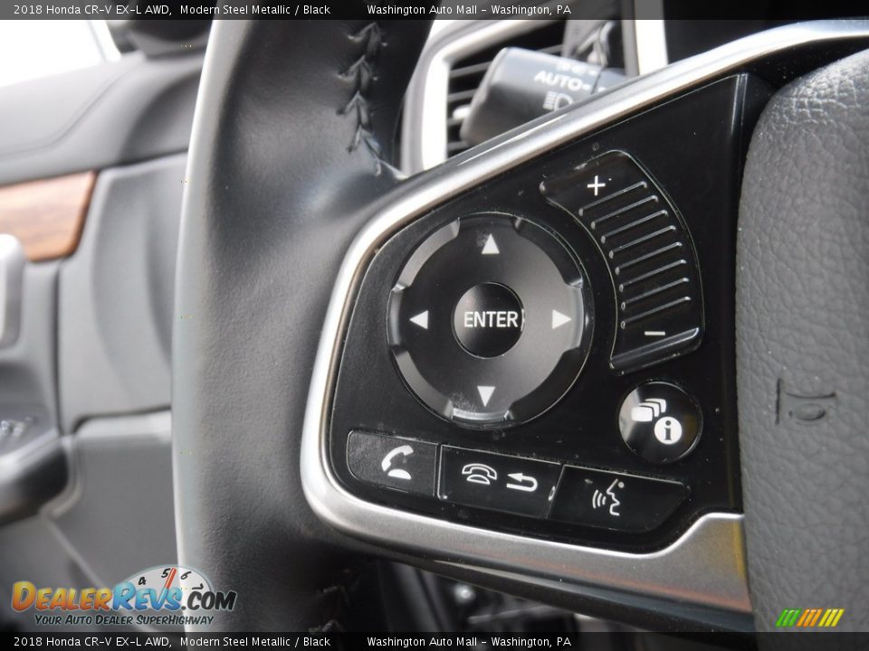 2018 Honda CR-V EX-L AWD Modern Steel Metallic / Black Photo #21
