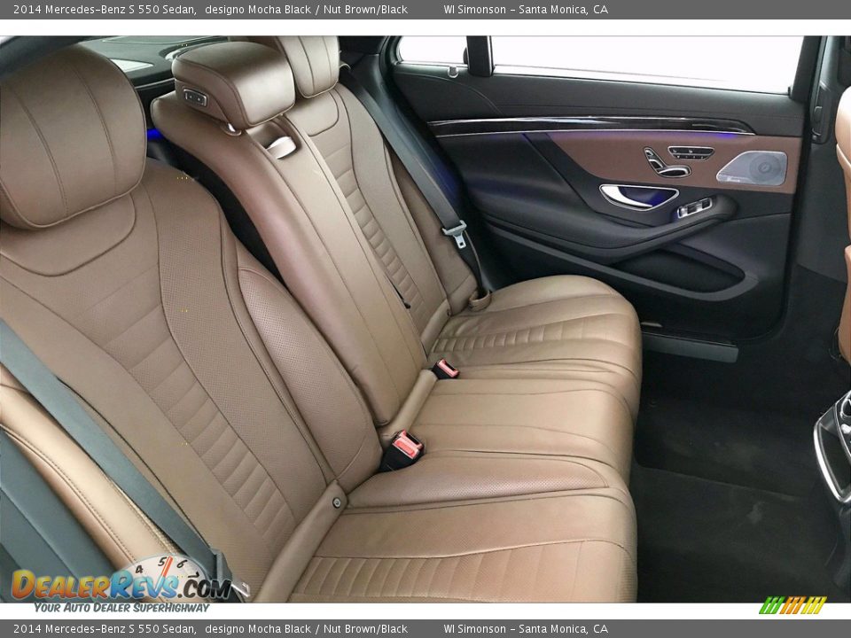 Rear Seat of 2014 Mercedes-Benz S 550 Sedan Photo #19