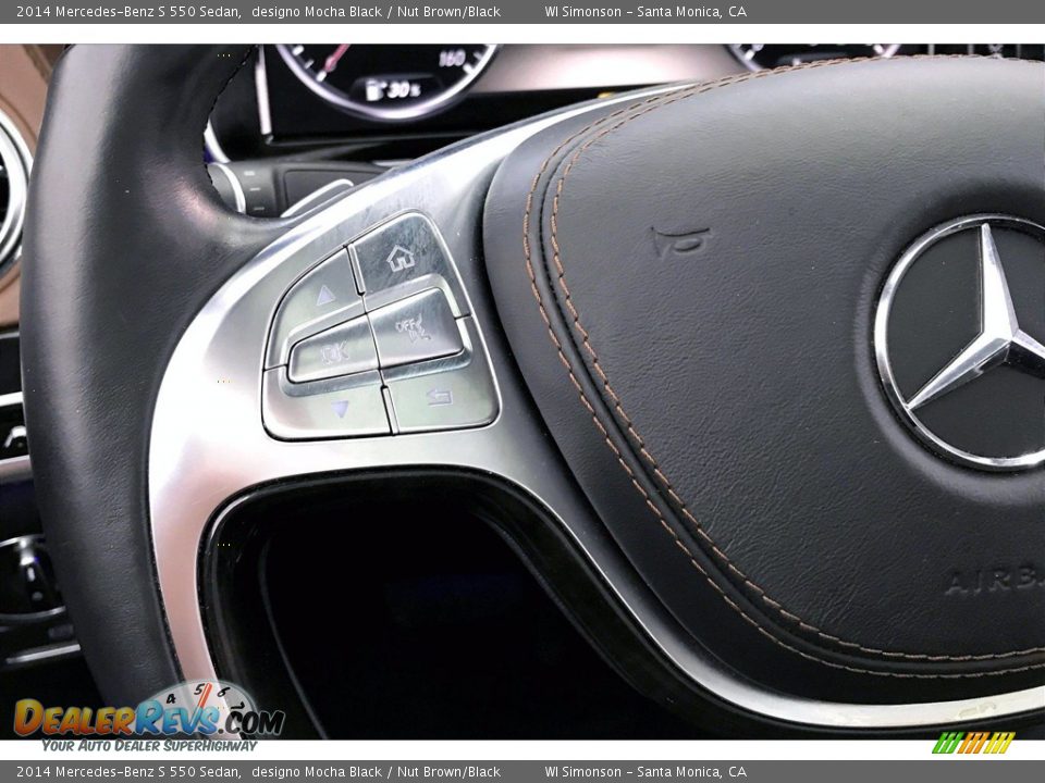 2014 Mercedes-Benz S 550 Sedan designo Mocha Black / Nut Brown/Black Photo #21