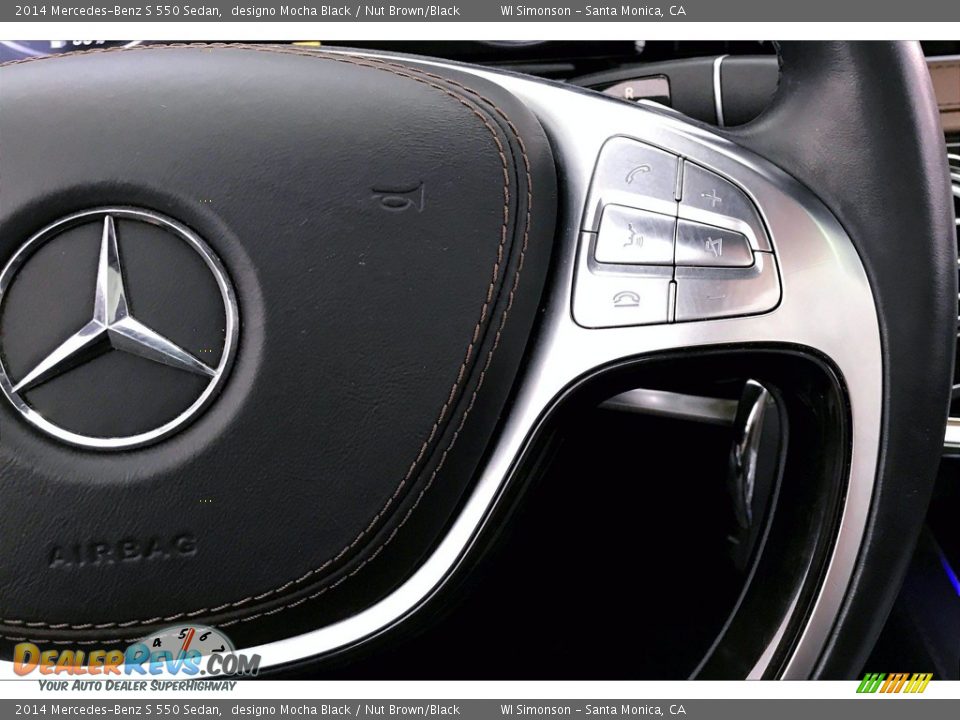 2014 Mercedes-Benz S 550 Sedan designo Mocha Black / Nut Brown/Black Photo #22