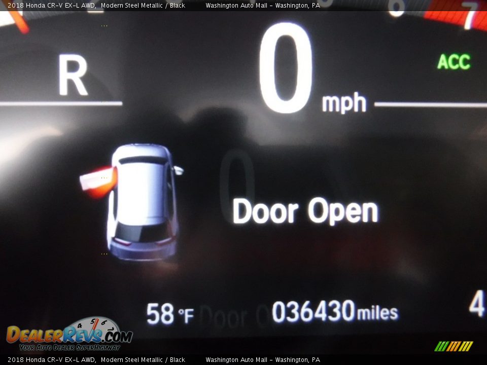 2018 Honda CR-V EX-L AWD Modern Steel Metallic / Black Photo #30