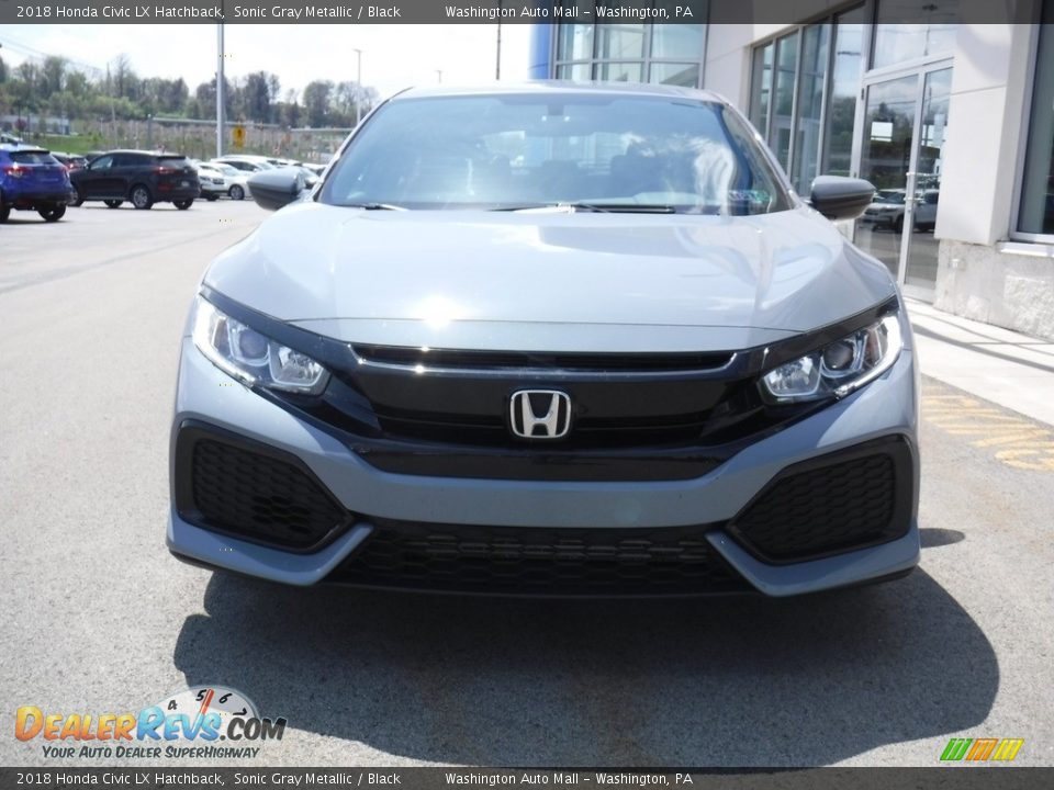 2018 Honda Civic LX Hatchback Sonic Gray Metallic / Black Photo #4