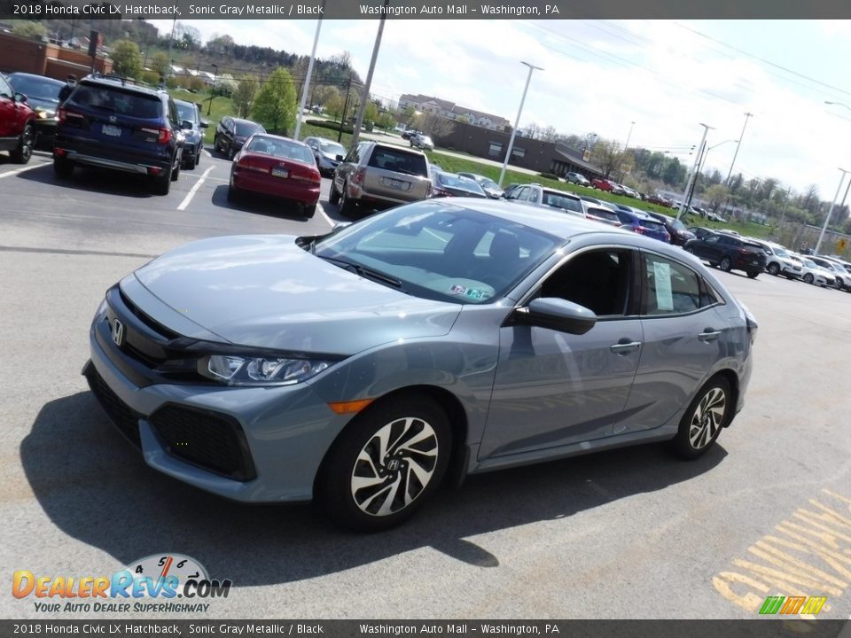 2018 Honda Civic LX Hatchback Sonic Gray Metallic / Black Photo #5