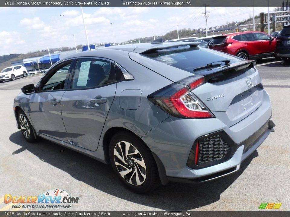 2018 Honda Civic LX Hatchback Sonic Gray Metallic / Black Photo #7