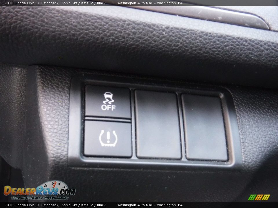 2018 Honda Civic LX Hatchback Sonic Gray Metallic / Black Photo #11