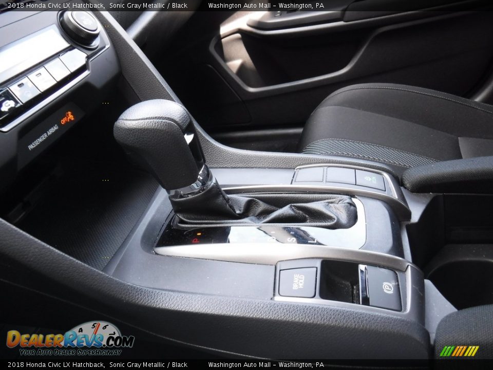 2018 Honda Civic LX Hatchback Sonic Gray Metallic / Black Photo #14