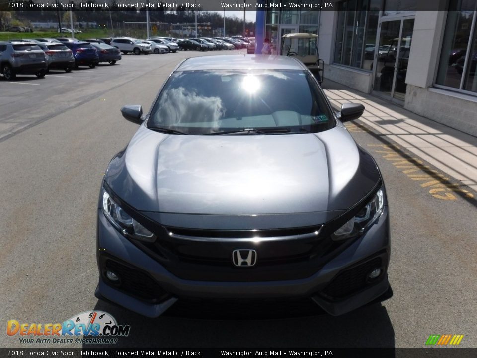2018 Honda Civic Sport Hatchback Polished Metal Metallic / Black Photo #4