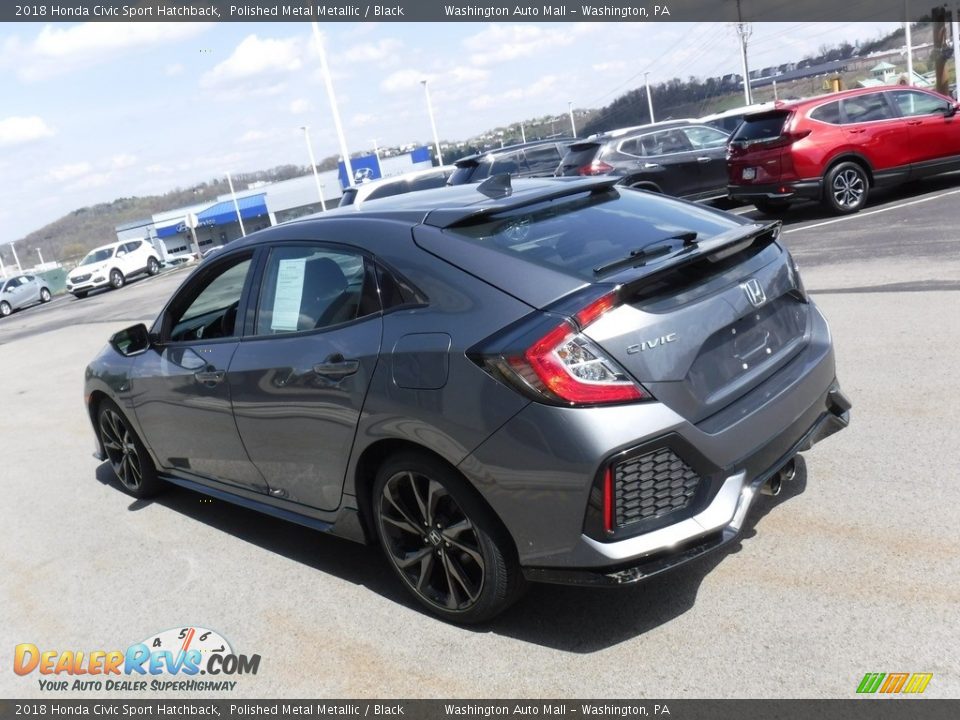 2018 Honda Civic Sport Hatchback Polished Metal Metallic / Black Photo #7