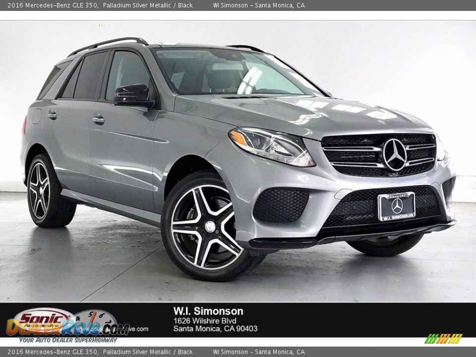 2016 Mercedes-Benz GLE 350 Palladium Silver Metallic / Black Photo #1