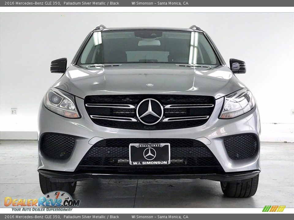 2016 Mercedes-Benz GLE 350 Palladium Silver Metallic / Black Photo #2