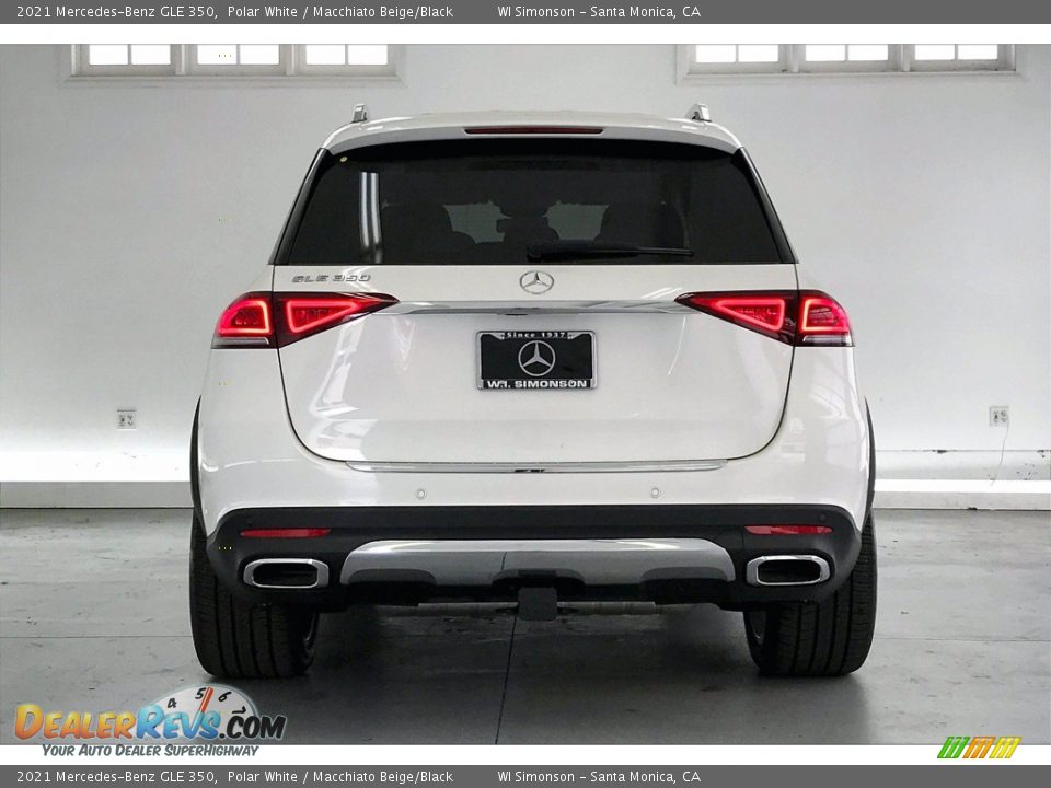 2021 Mercedes-Benz GLE 350 Polar White / Macchiato Beige/Black Photo #2