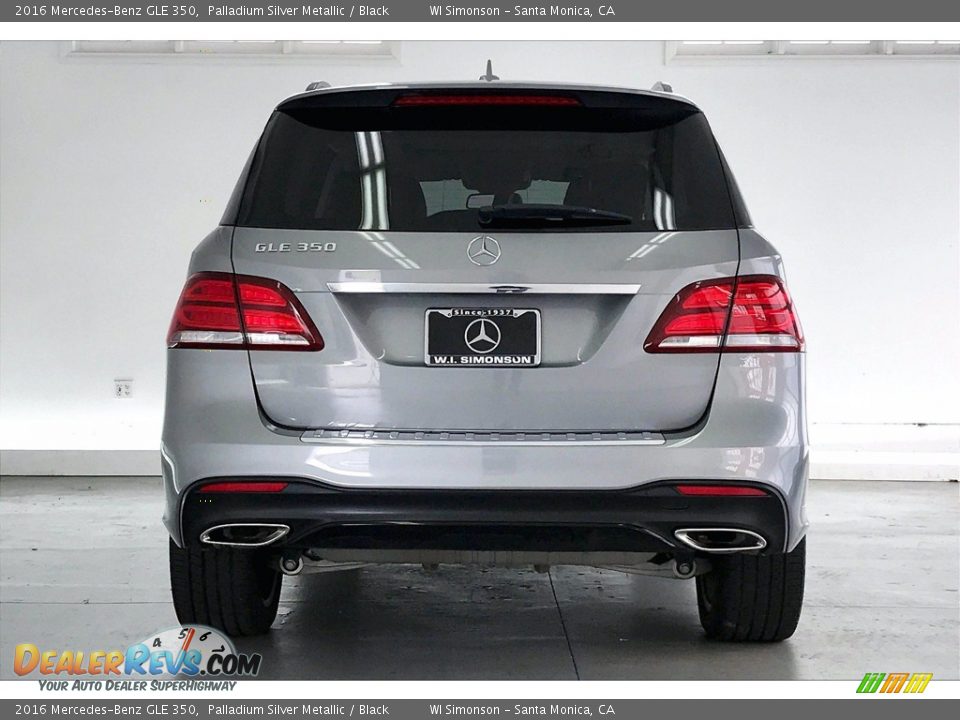 2016 Mercedes-Benz GLE 350 Palladium Silver Metallic / Black Photo #3