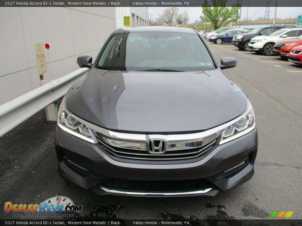 2017 Honda Accord EX-L Sedan Modern Steel Metallic / Black Photo #8